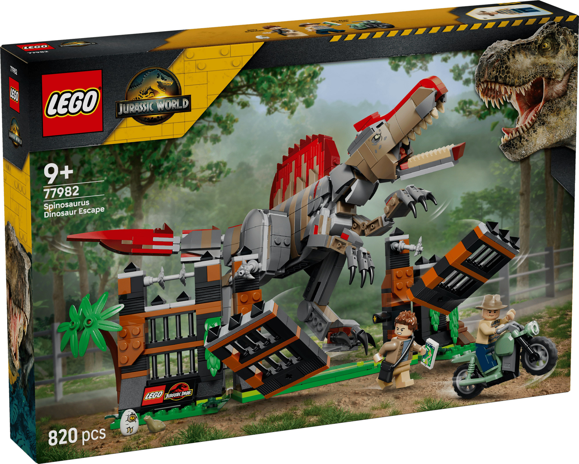Nouveau LEGO Jurassic World 77982 L’évasion du spinosaure // Août 2026