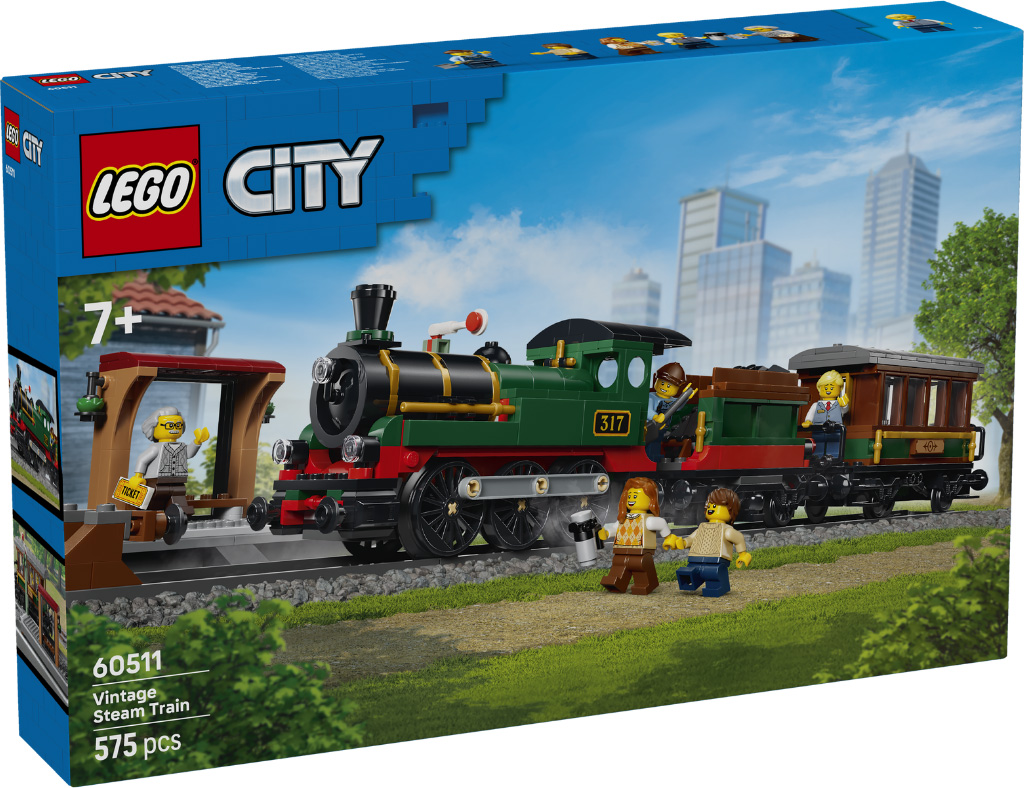 Nouveau LEGO City 60511 Vintage Steam Train // Juin 2026