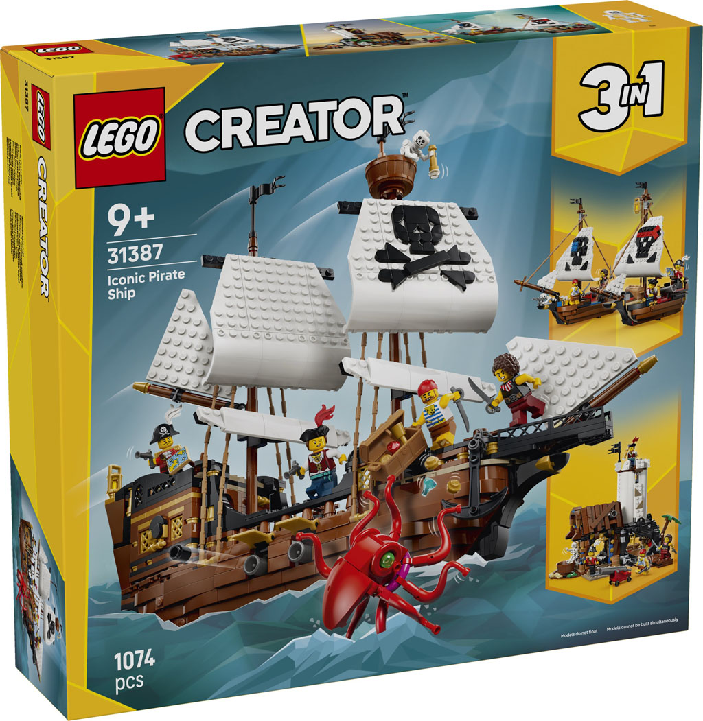 Nouveau LEGO Creator 31387 Iconic Pirate Ship // Juin 2026