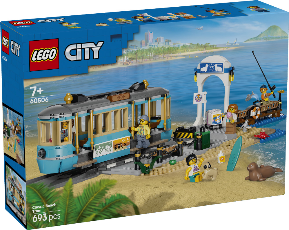 Nouveau LEGO City 60506 Classic Beach Tram // Juin 2026