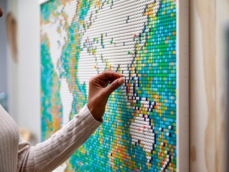 Nouveau LEGO Art 31203 La Carte du Monde