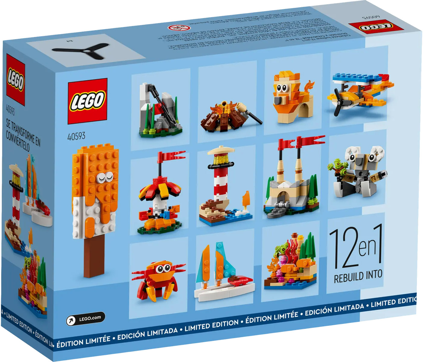LEGO 40593 Créations amusantes 12-en-1 offert dès 80€ d'achat