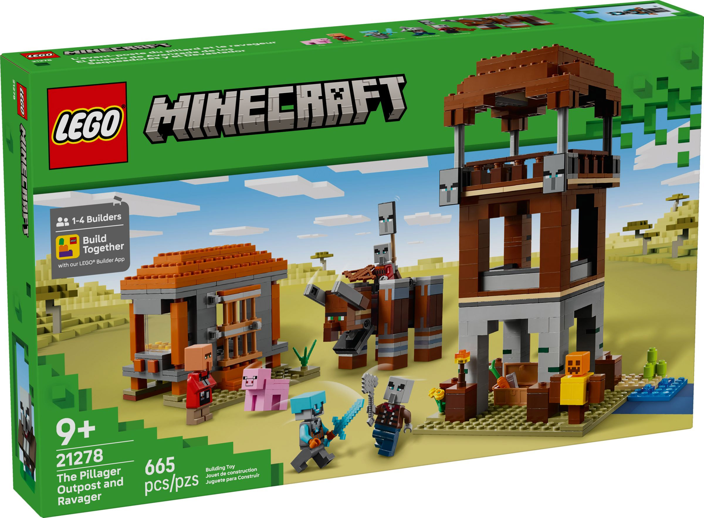 Nouveau LEGO Minecraft 21278 The Pillager Outpost and Ravager - Prix LEGO : 79,99€ // Juin 2025