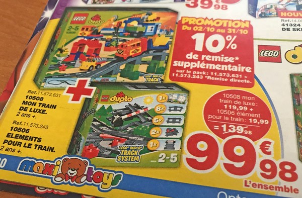 Promotion LEGO Duplo chez Maxitoys