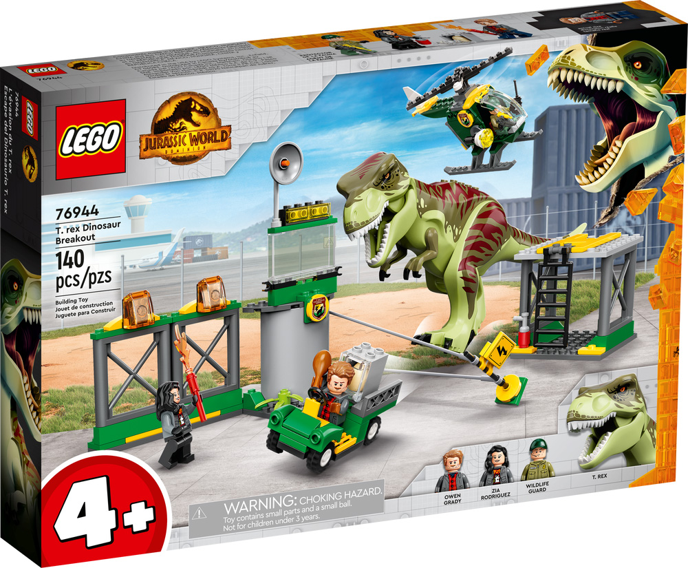 Nouveau LEGO Jurassic World 76944 L’évasion du T. rex // Avril 2022