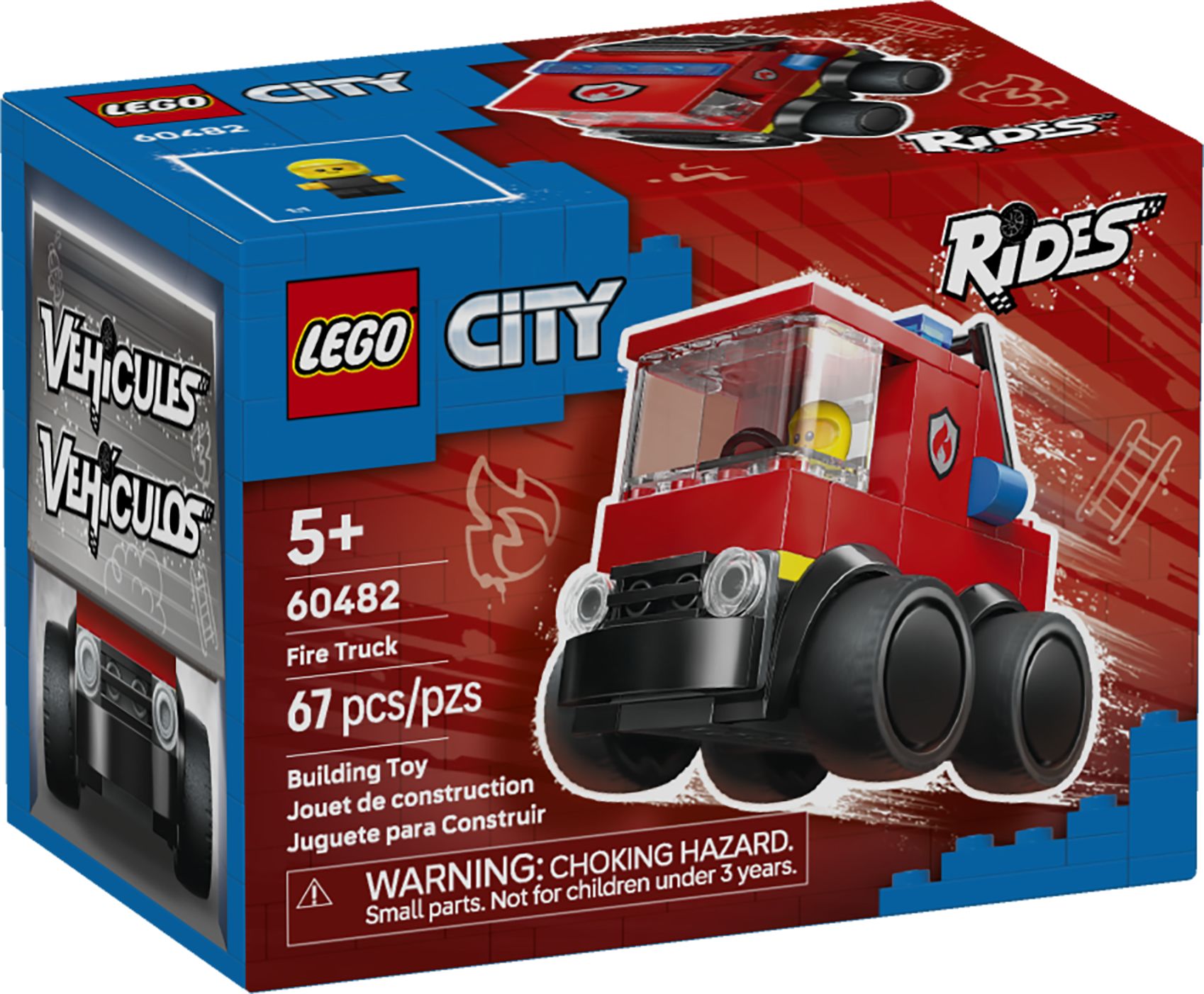 Nouveau LEGO City Rides 60482 Véhicules - Le camion de pompiers // Janvier 2026