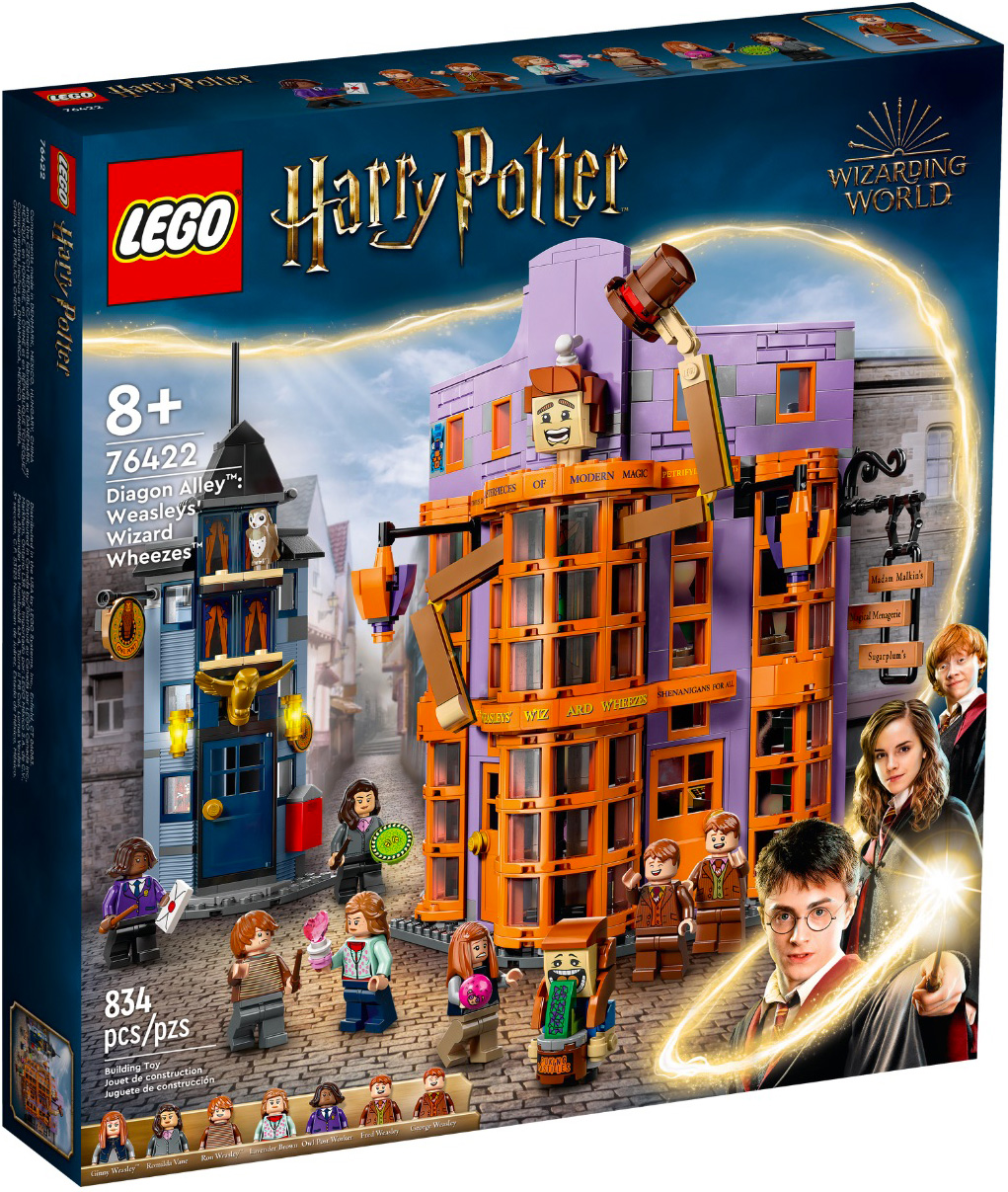 LEGO Harry Potter 76422 Diagon Alley : Weasley' Wizard Wheezes - Prix LEGO : 89,99€