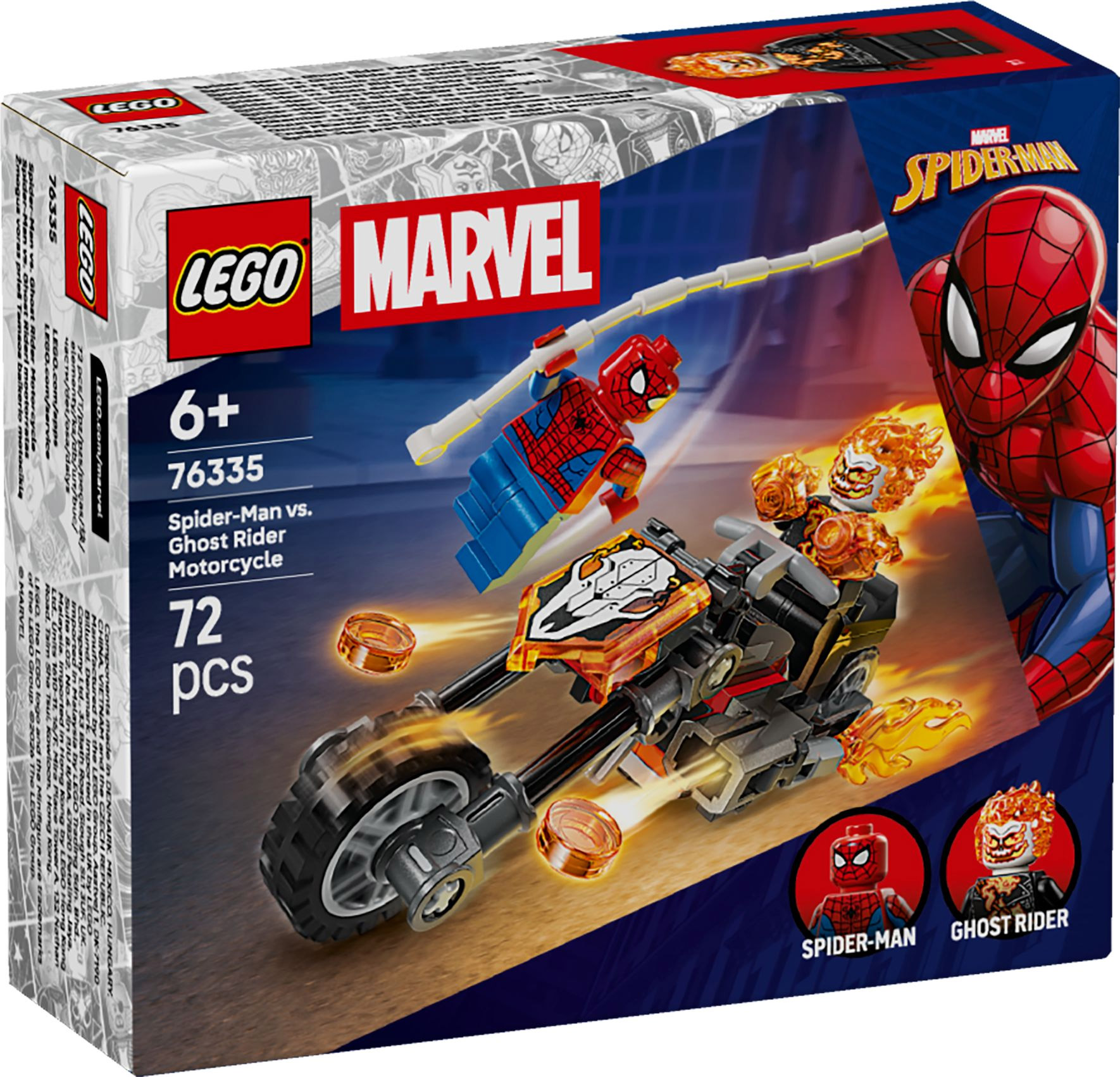 Nouveau LEGO Marvel 76335 Spider-Man et sa moto contre Ghost Rider // Janvier 2026