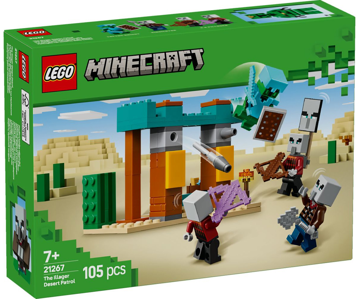 Nouveau LEGO Minecraft 21267 La patrouille d’Illageois du désert // Janvier 2025
