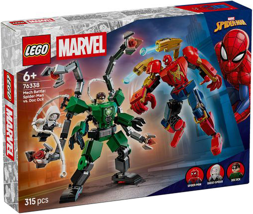 Nouveau LEGO Marvel 76338 Le combat des robots : Spider-Man contre Docteur Octopus // Janvier 2026