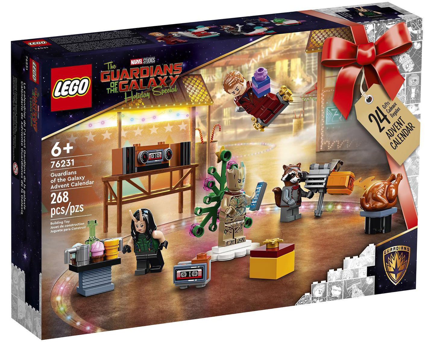 LEGO 76231 Le calendrier de l'Avent LEGO Marvel 2022 Les Gardiens de la Galaxie Holiday Special