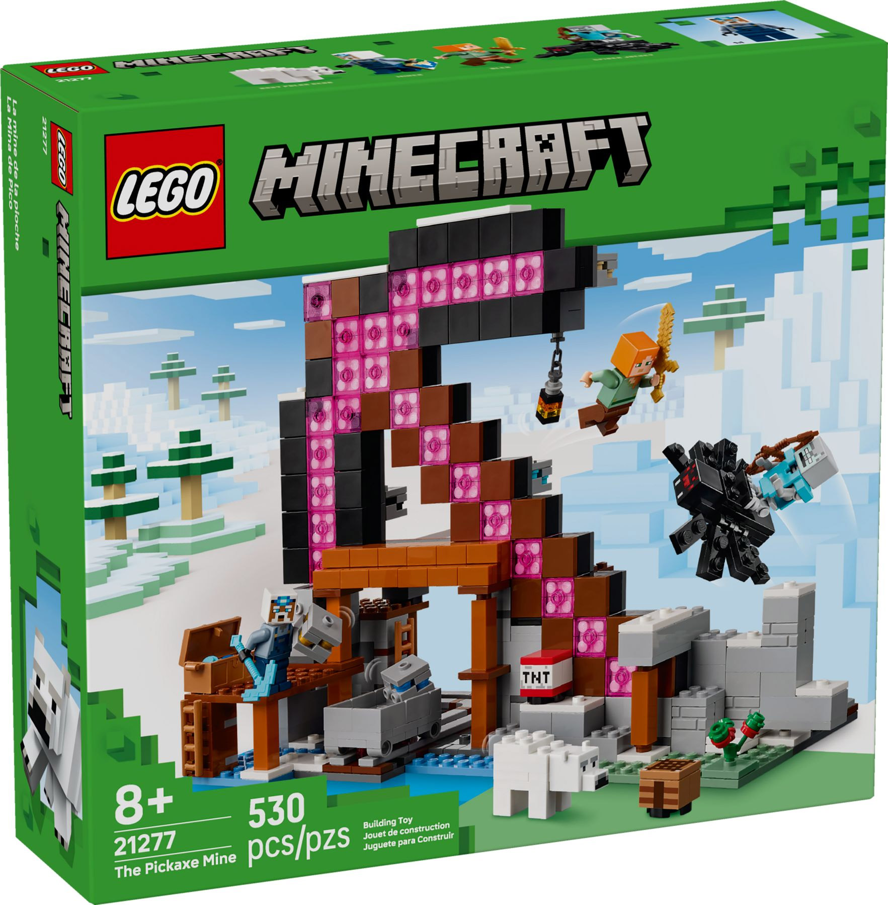 Nouveau LEGO Minecraft 21277 La mine en forme de pioche // Juin 2025
