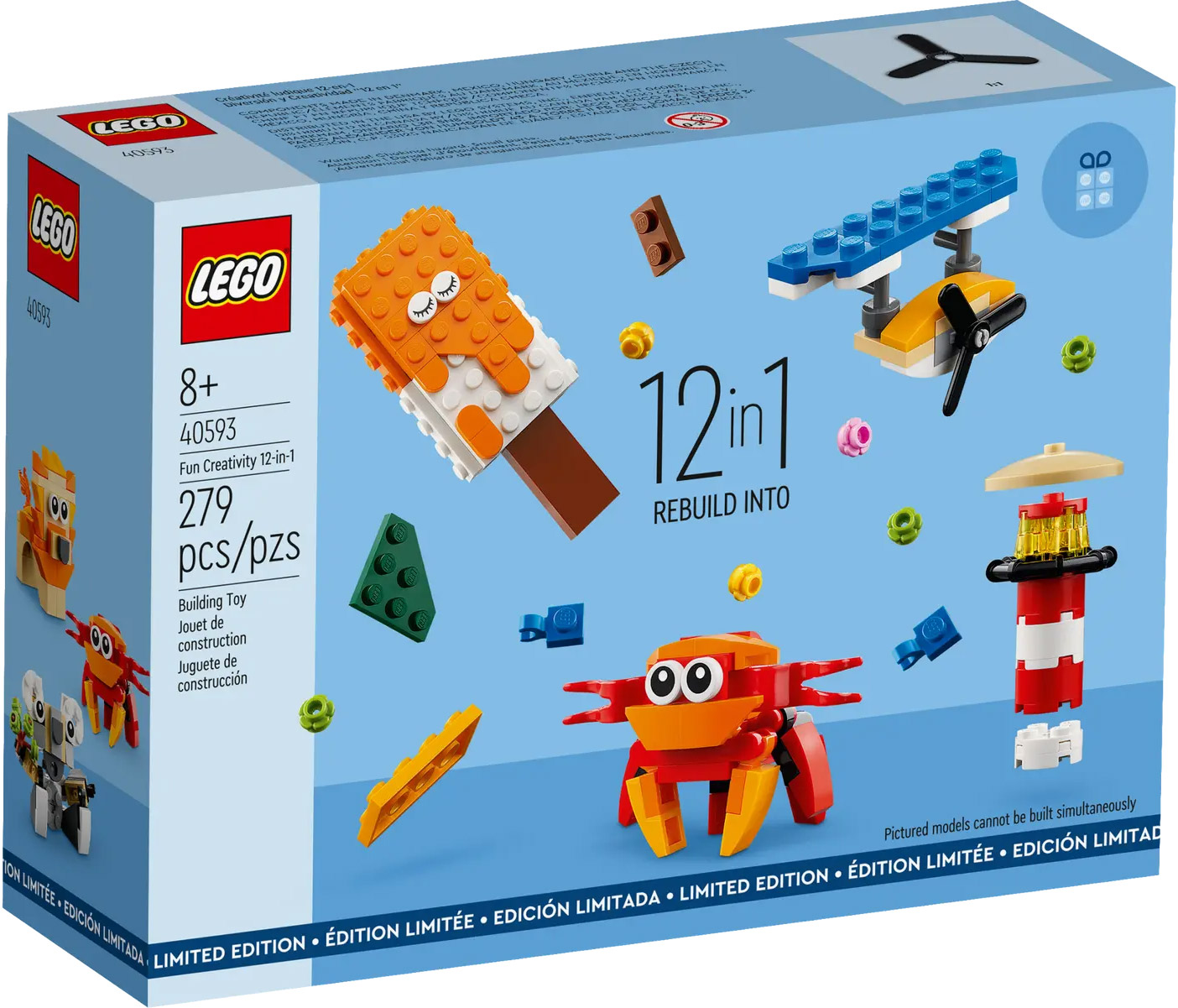 LEGO 40593 Créations amusantes 12-en-1 offert dès 80€ d'achat