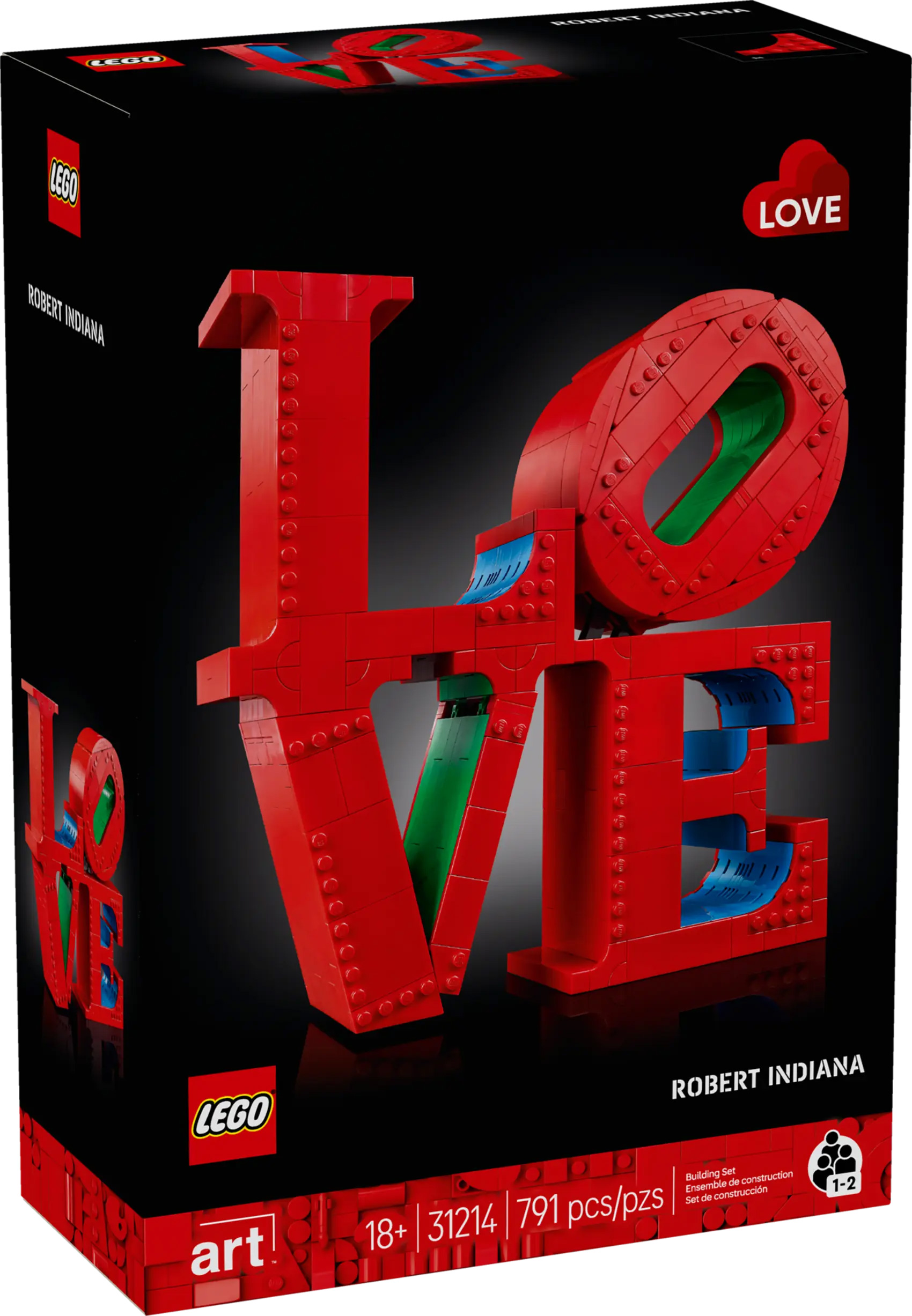 LEGO Art 31214 LOVE - Prix LEGO : 79,99€ > 63,99€