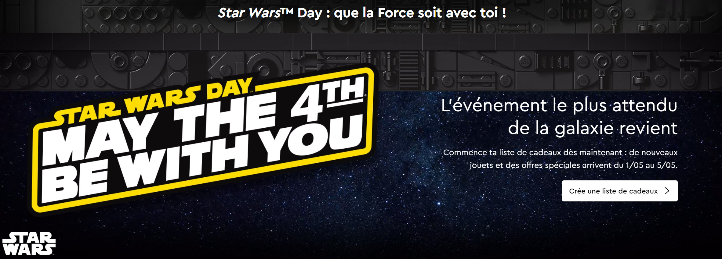 Les offres du May the 4th 2024 chez LEGO