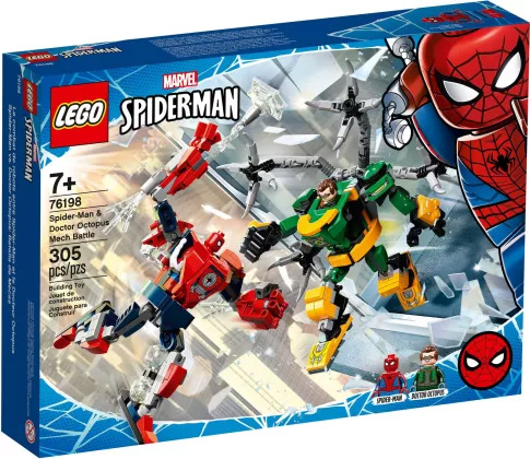 Nouveau LEGO Marvel 76198 La bataille des robots de Spider-Man et Docteur Octopus // Mai 2021