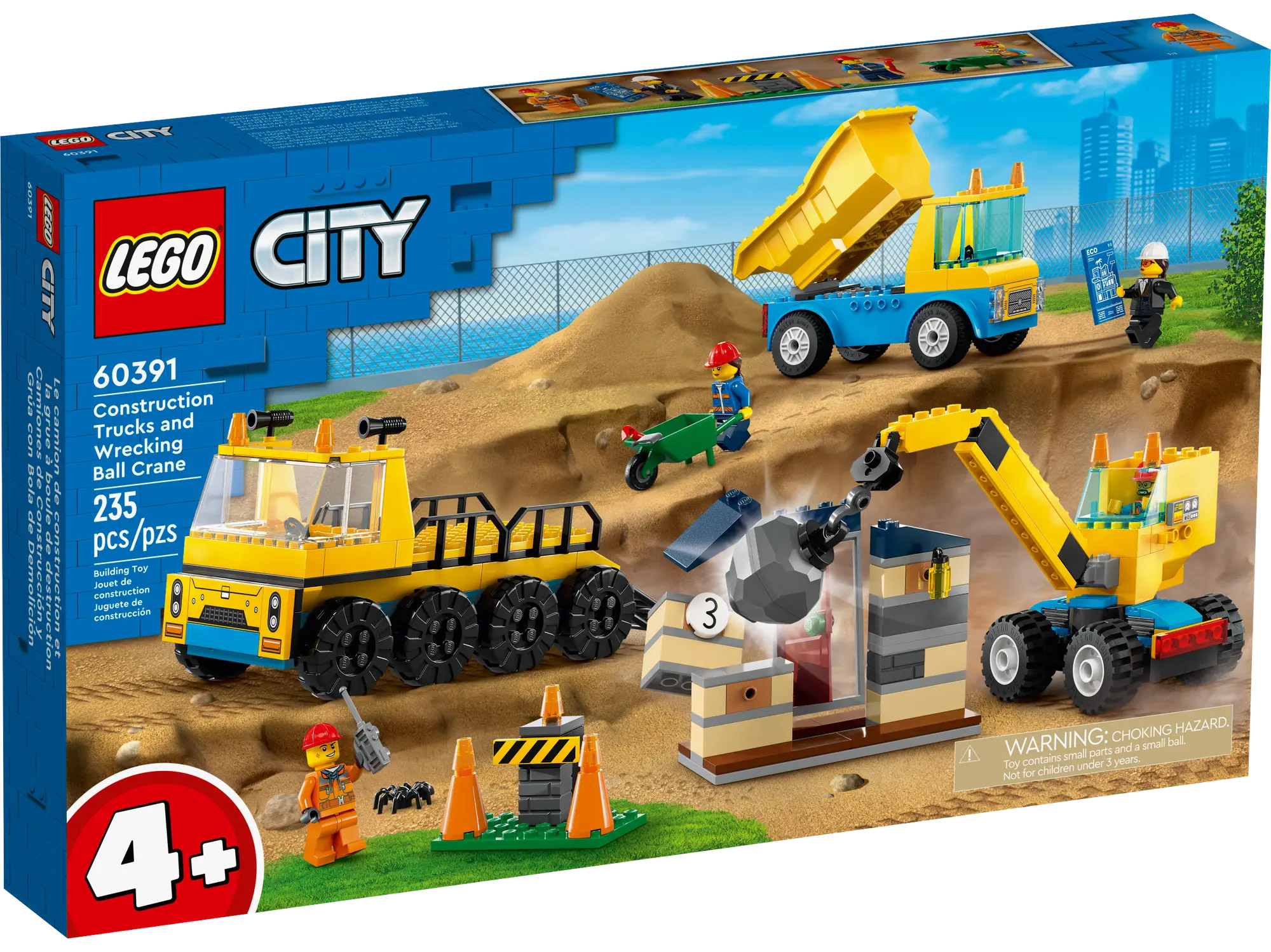 LEGO City 60391 Construction Trucks and Wrecking Ball Crane // Juin 2023