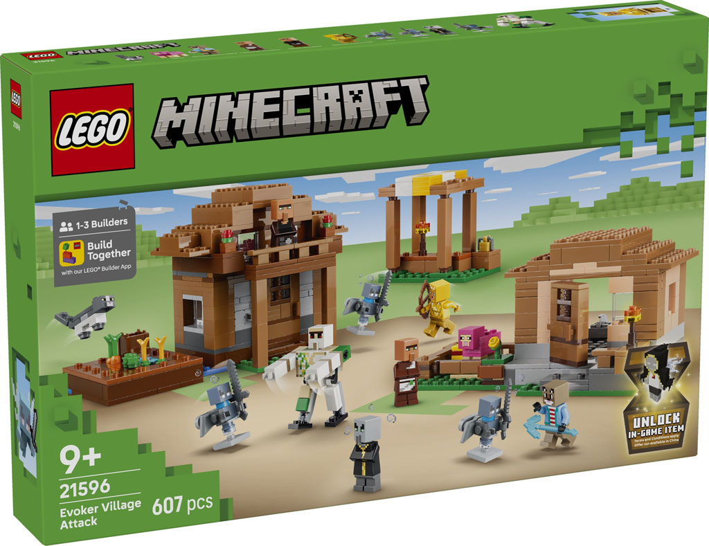 Nouveau LEGO Minecraft 21596 Evoker Village Attack // Juin 2026