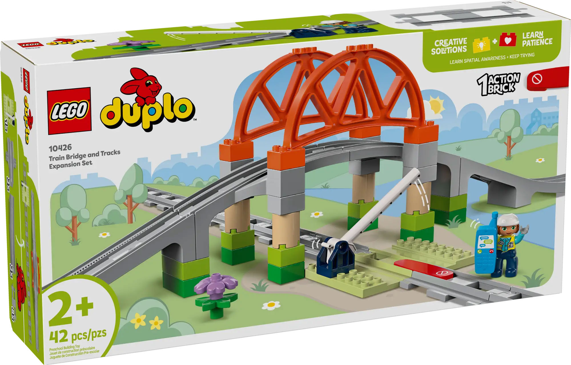 Nouveau LEGO Duplo 10426 Set d'extension : Les rails et le pont du train // Janvier 2025