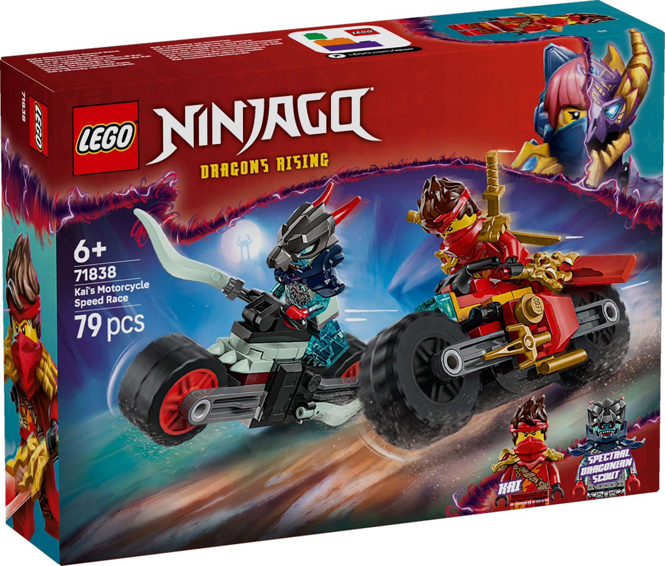 Nouveau LEGO Ninjago 71838 Kai et la course de moto // Juin 2025