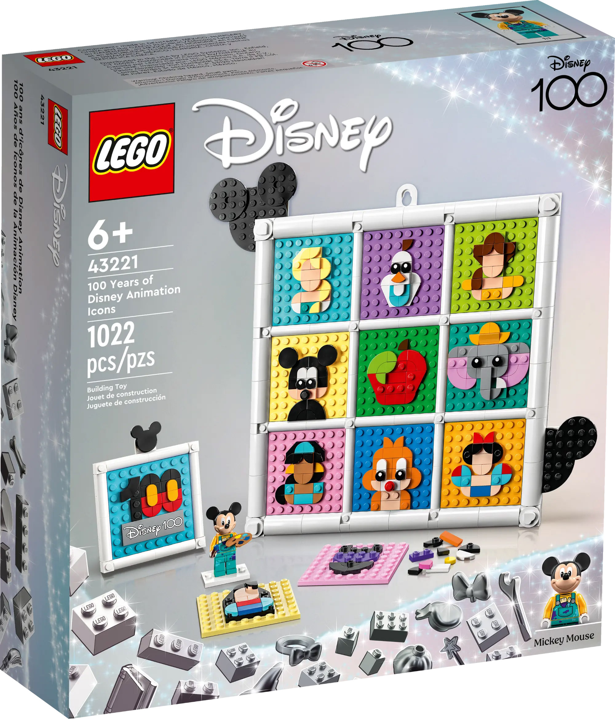 LEGO Disney 43221 100 Years of Disney Animation Icons - Prix LEGO : 54,99€