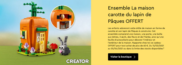 Nouveau Lego Lapin de Pâques bébé lapin carotte lapin traiter fleurs panier animaux Pick