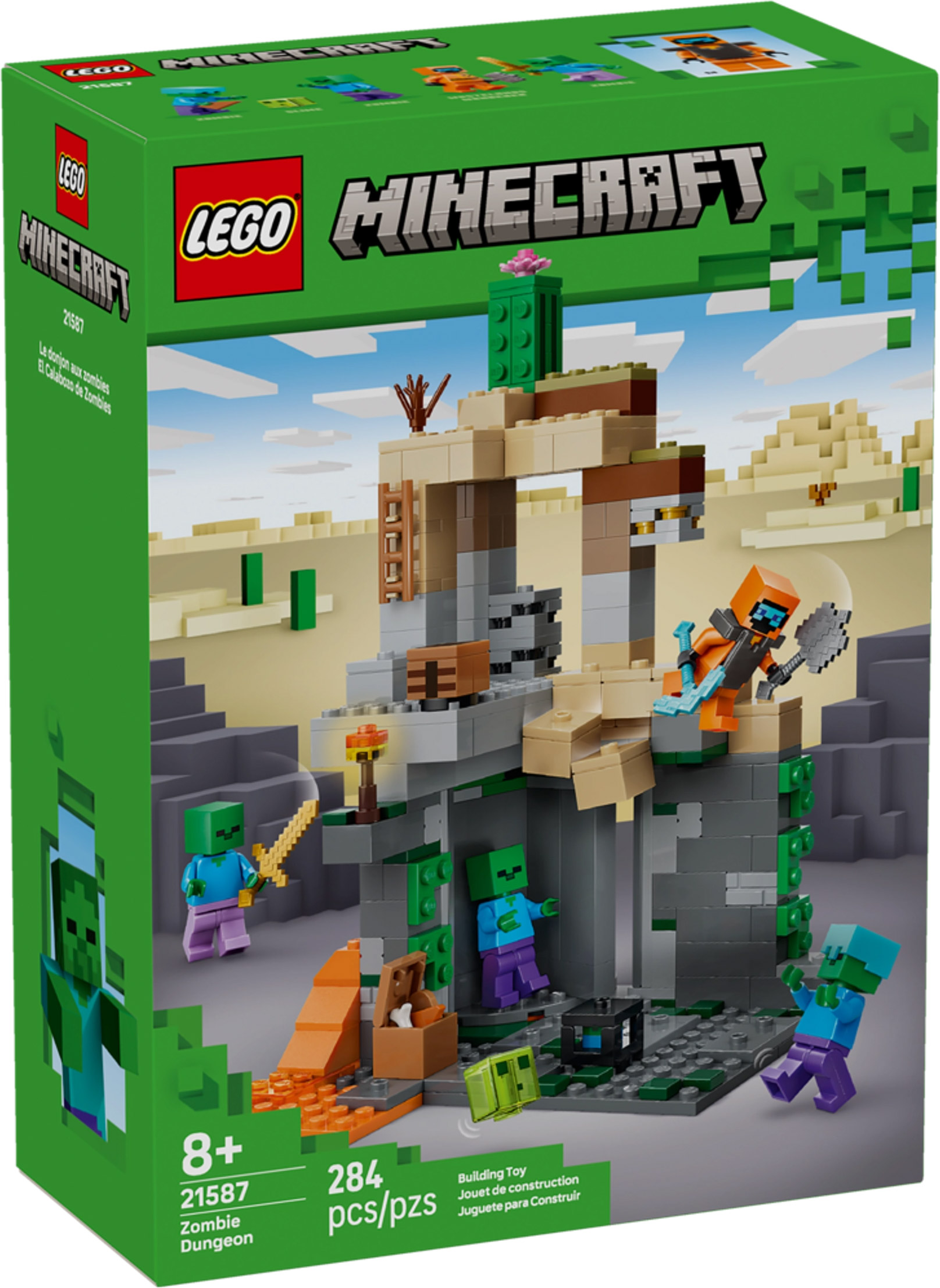 Nouveau LEGO Minecraft 21587 Le Donjon de zombies // Janvier 2026