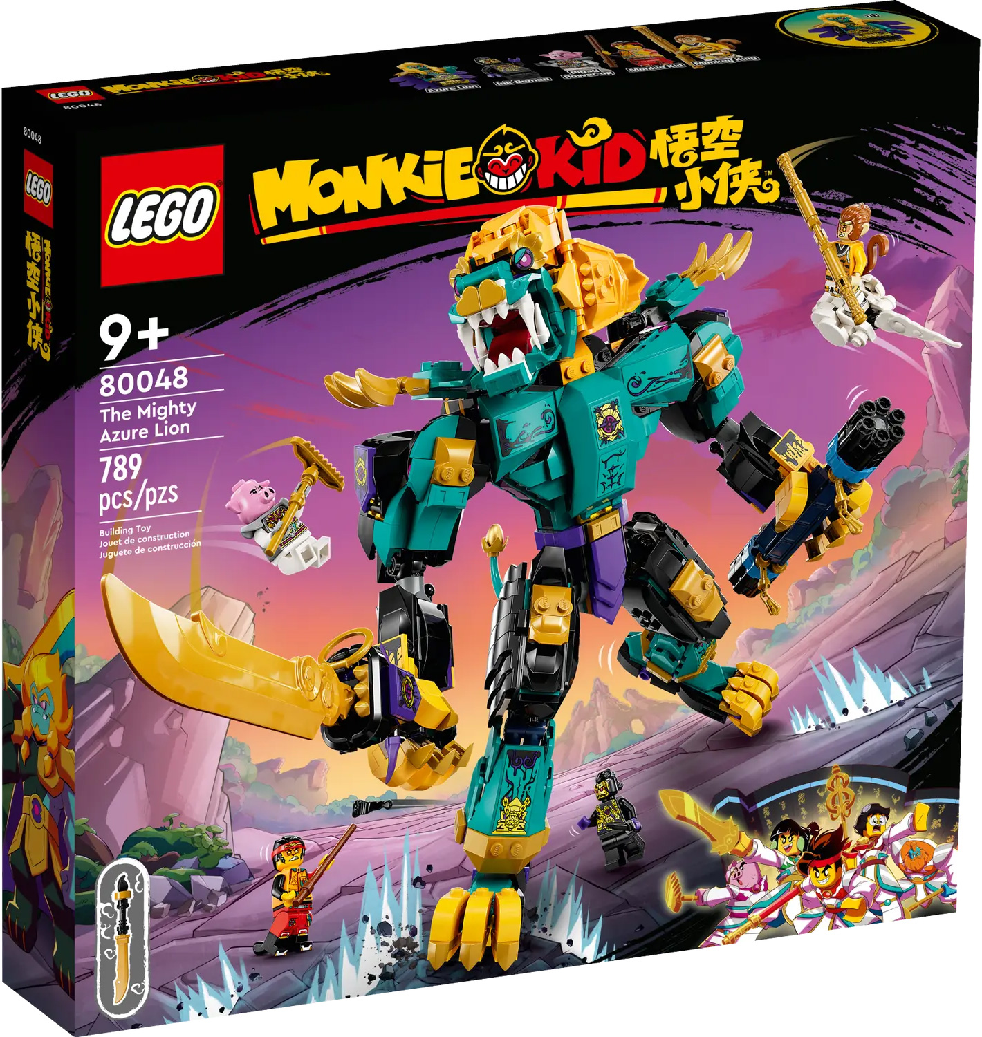 - LEGO Monkie Kid 80048 The Mighty Azure Lion - Prix LEGO : 74,99€