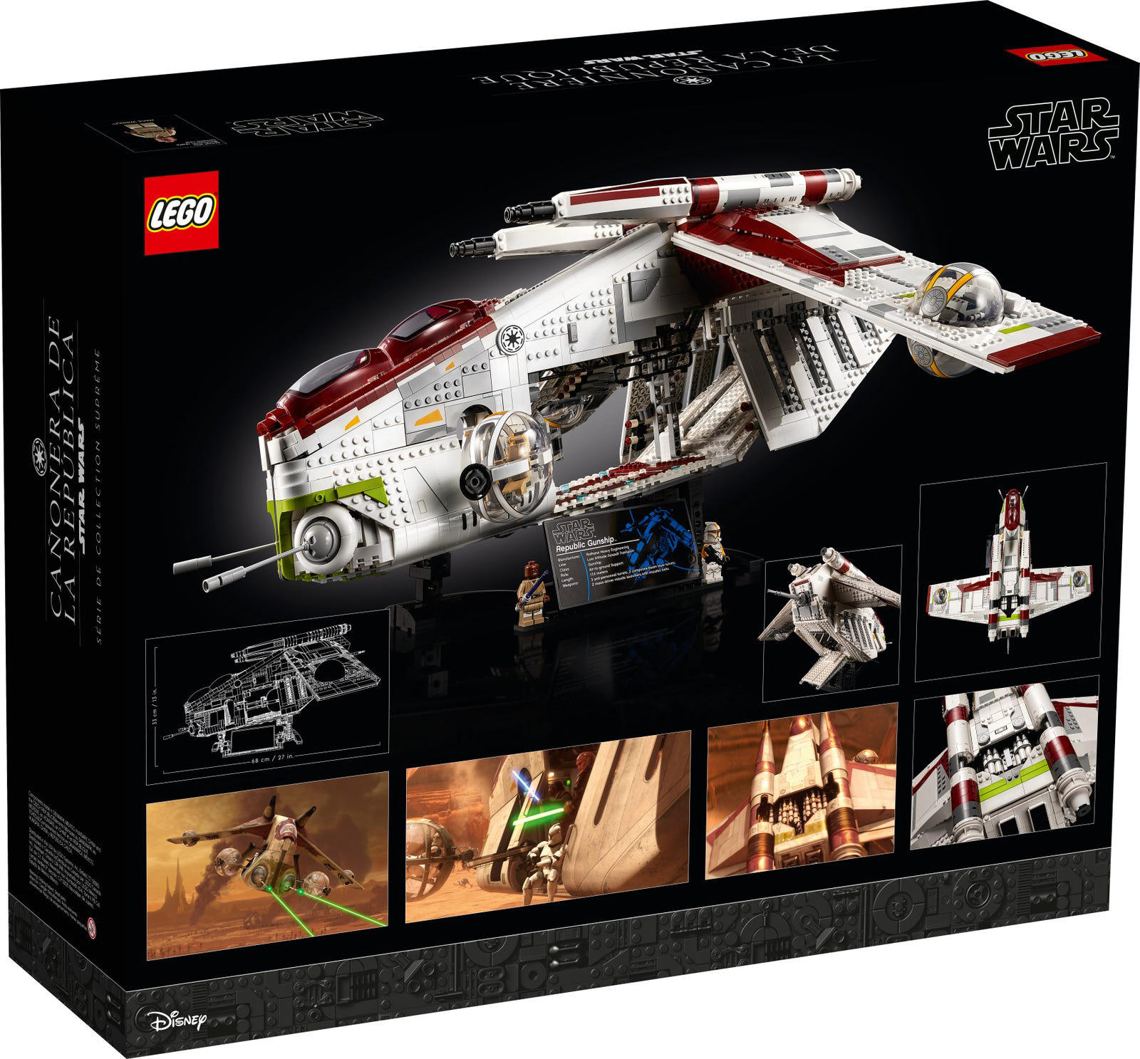 Nouveau LEGO Star Wars 75309 L’hélicoptère de combat de la République // Août 2021