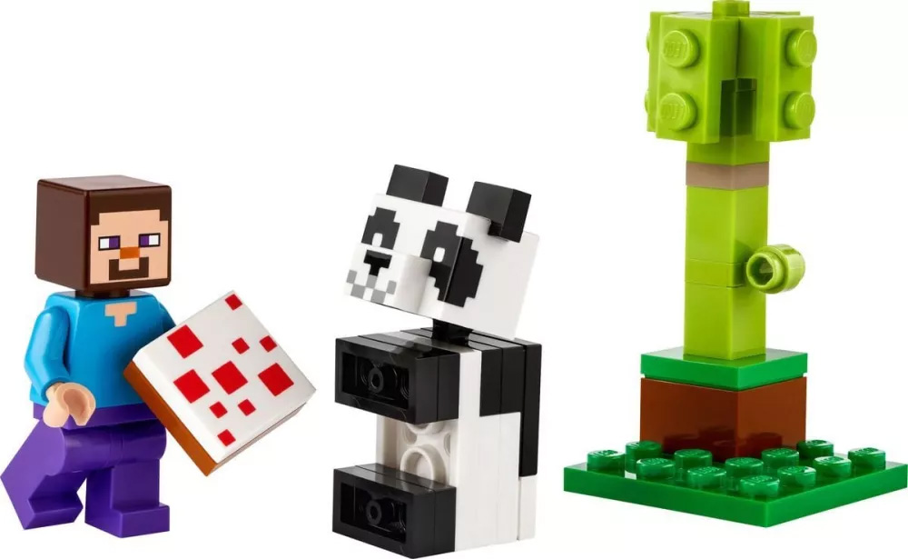 Nouveau LEGO Minecraft 30672 Steve and Baby Panda (Polybag) // Janvier 2024
