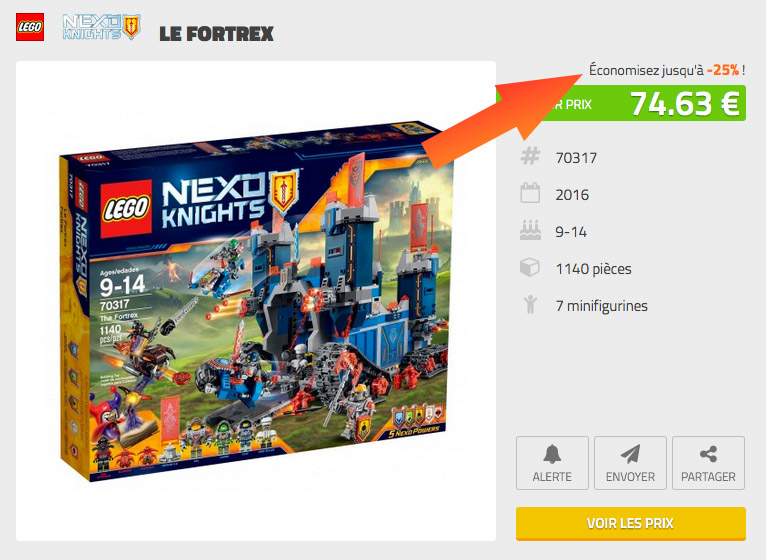 Faites des économies sur l'achat de vos LEGO