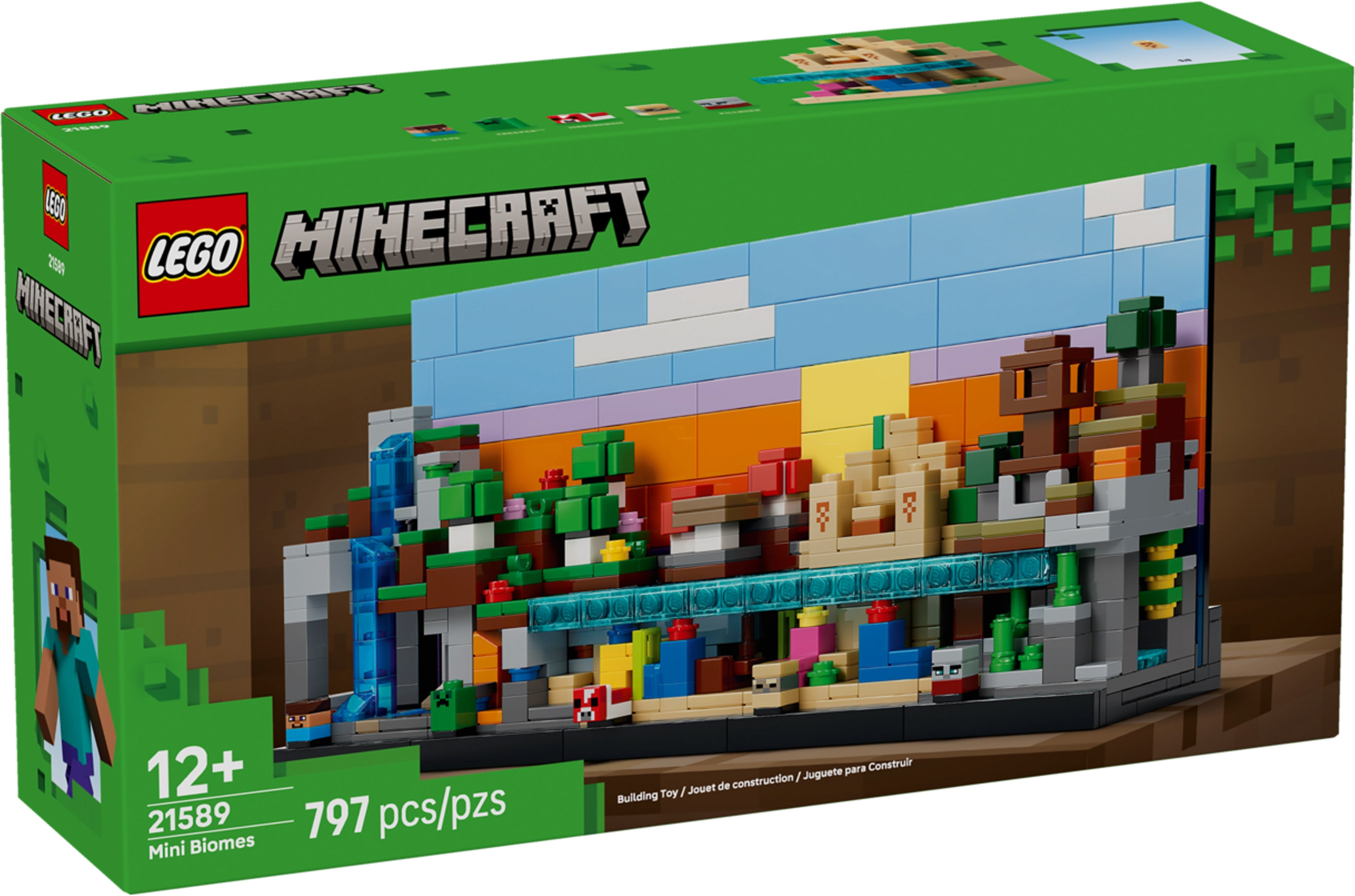 Nouveau LEGO Minecraft 21589 Mini biomes // Janvier 2026