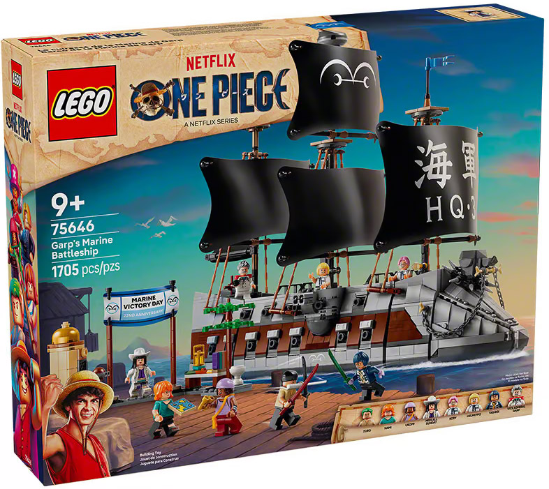 Nouveau LEGO One Piece 75646 : Garp's Marine Battleship // Août 2026