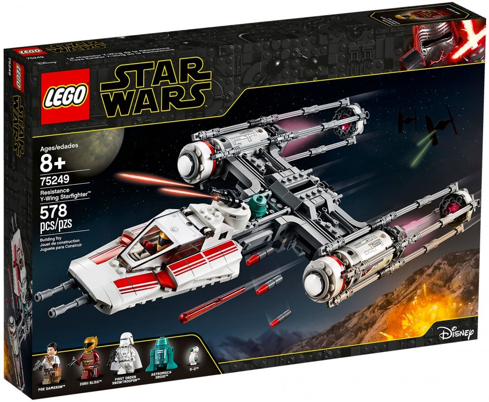 Nouveau LEGO Star Wars 75249 Y-Wing Starfighter de la Résistance