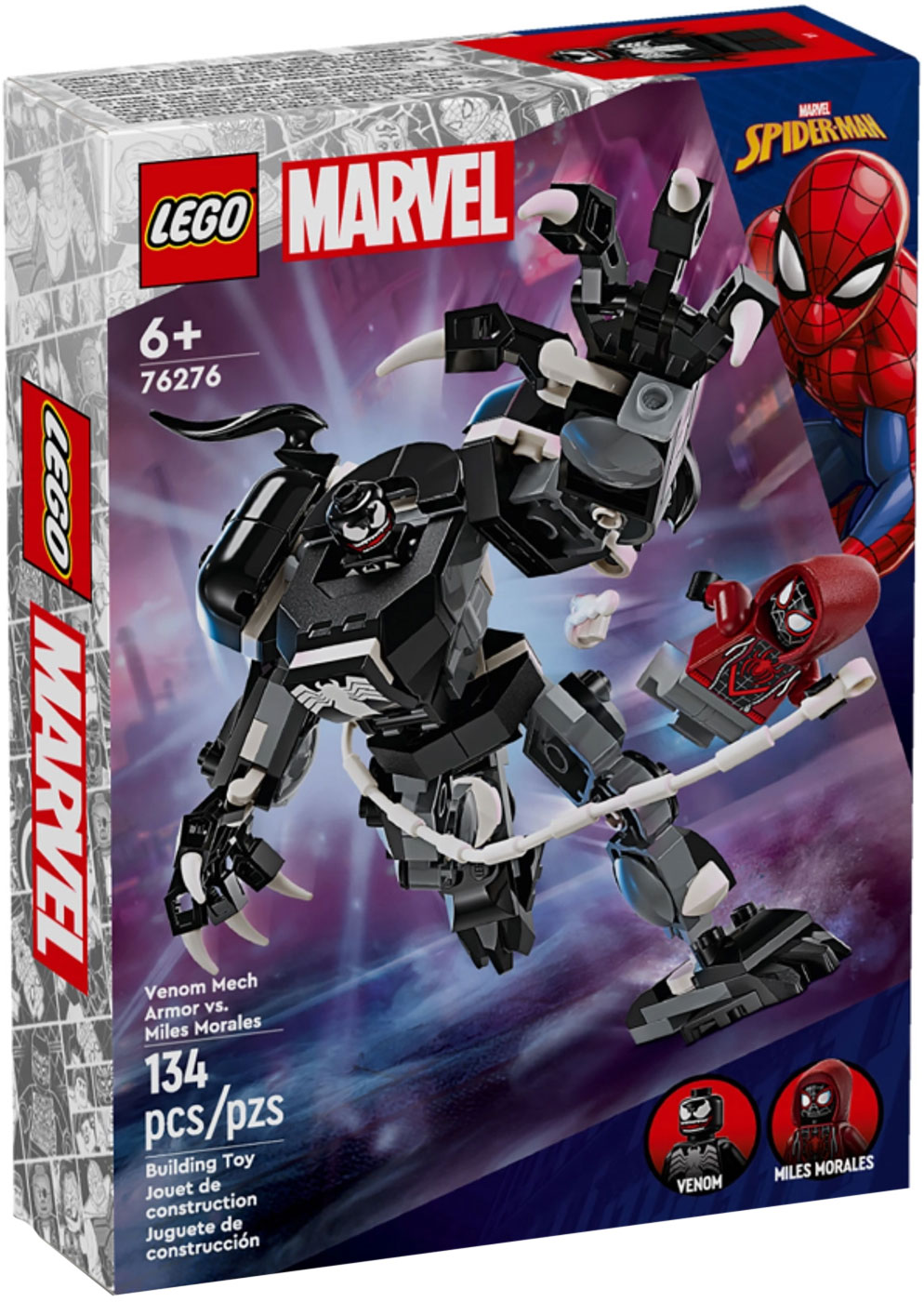 Nouveau LEGO Marvel 76276 L’armure robot de Venom contre Miles Morales // Janvier 2024