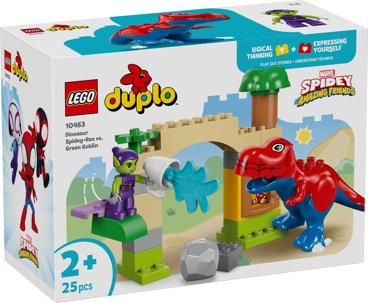Nouveau LEGO Duplo 10463 Dinosaur Spidey-Rex vs. Green Goblin // Mars 2026