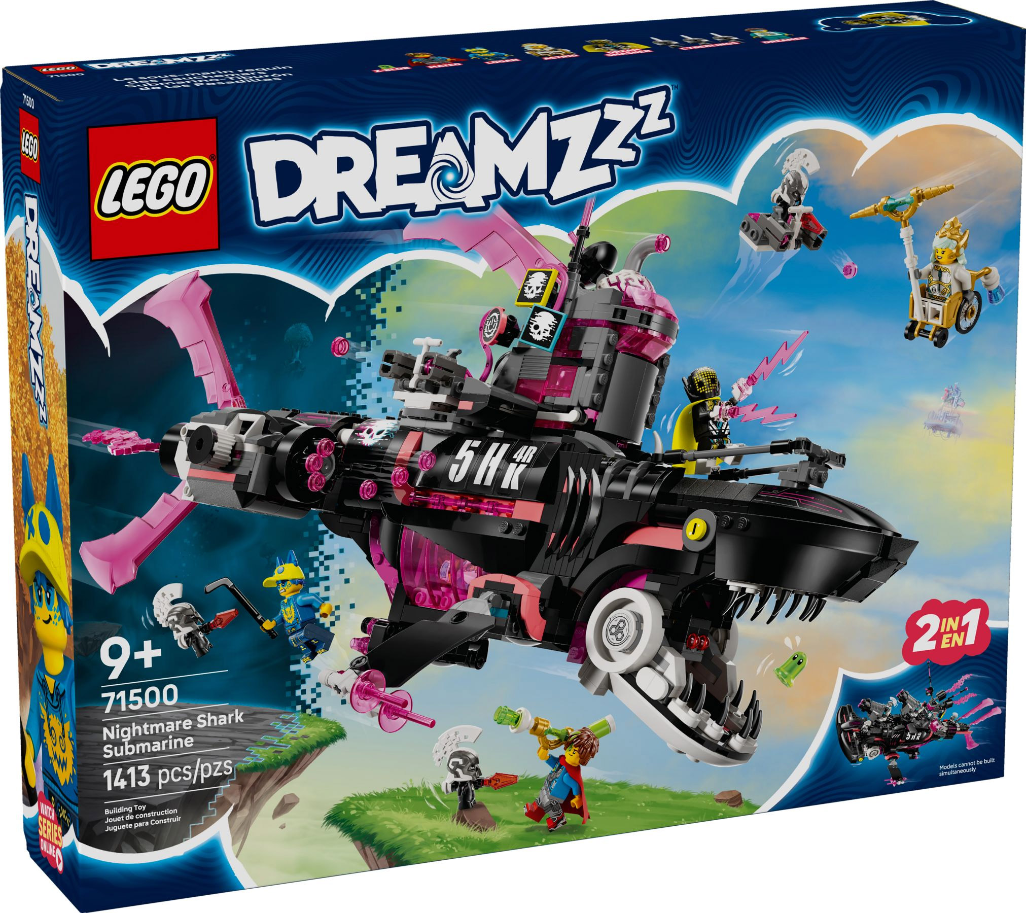 Nouveau LEGO DreamZzz 71500 Le sous-marin requin des cauchemars // Juin 2025