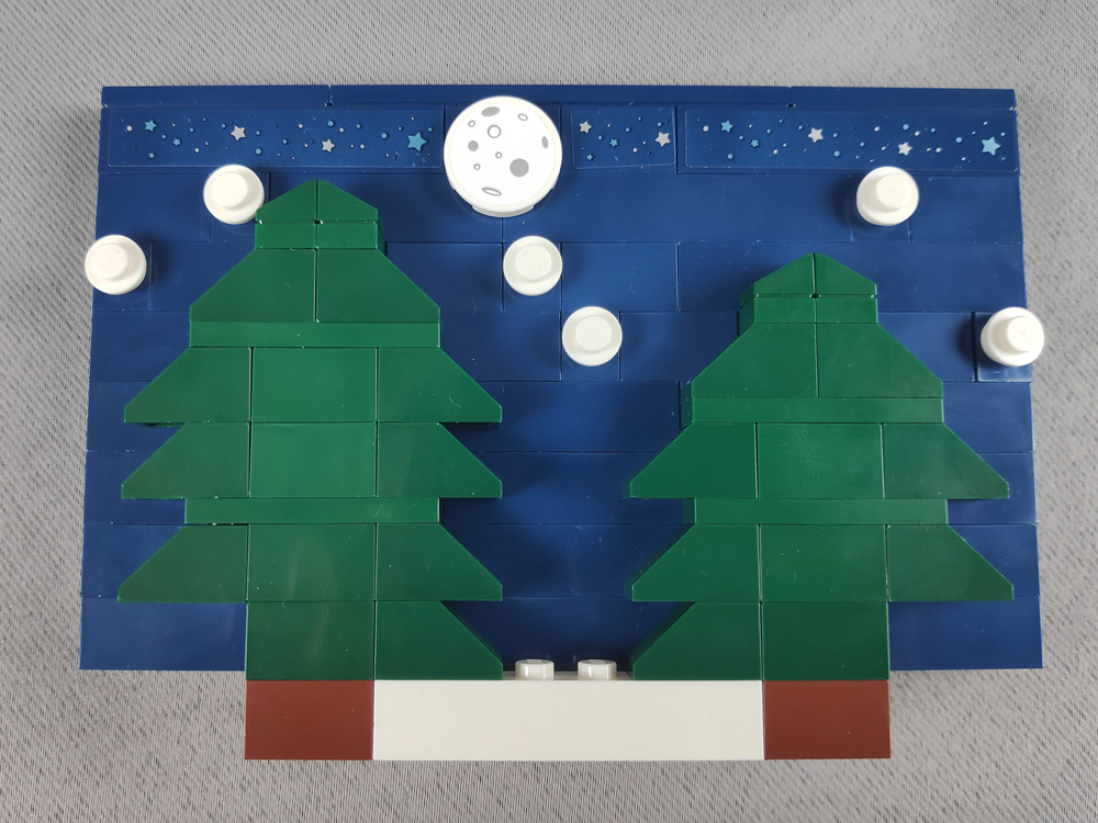 Le ciel étoilé du LEGO 40484 Le jardin du Père Noël