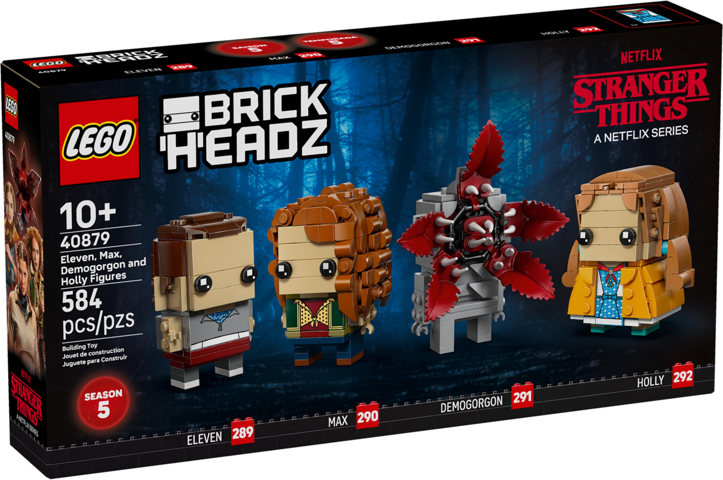 Nouveau LEGO BrickHeadz 40879 Figurines de Onze, Max, Démogorgon et Holly // Janvier 2026