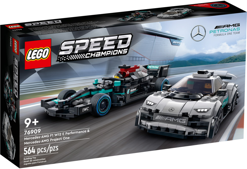  LEGO Speed Champions 76909 Mercedes-AMG F1 W12 E Performance et Mercedes-AMG Project One - Prix LEGO : 39,99€