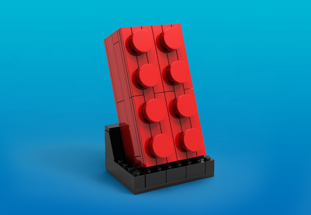 Brique rouge LEGO 2x4 à construire offerte dès 200€ d'achat