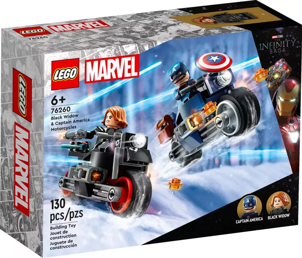 LEGO Marvel 76260 Les motos de Black Widow et de Captain America // Juin 2023