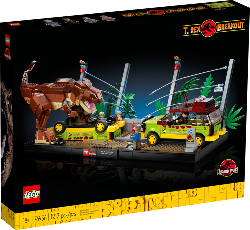 Nouveau LEGO 76956 L’évasion du T. rex de Jurassic Park // Avril 2022