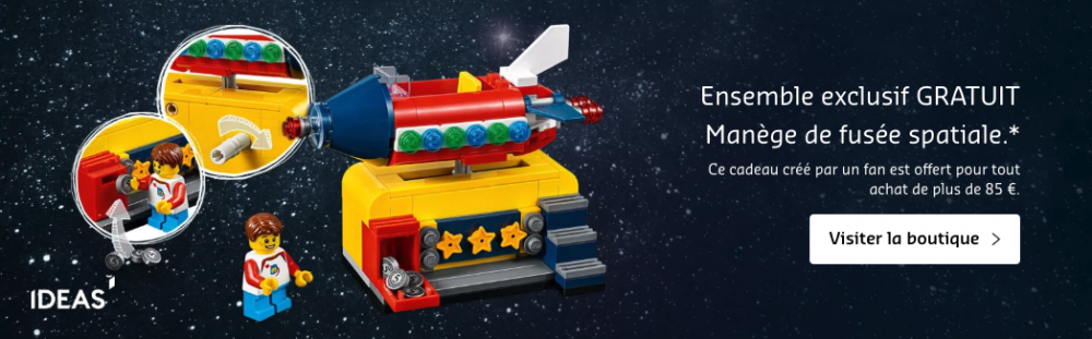 Cadeau #1 : LEGO Ideas 40335 - Manège de fusée spatiale